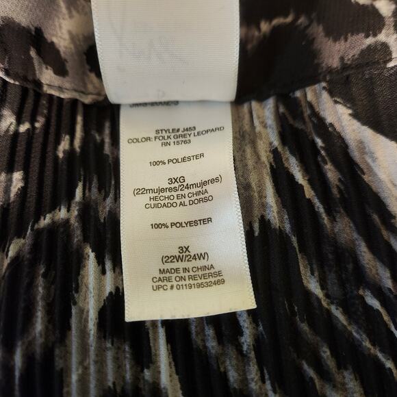 Just My Size Animal Print Blouse Size 3X - Picture 6 of 6